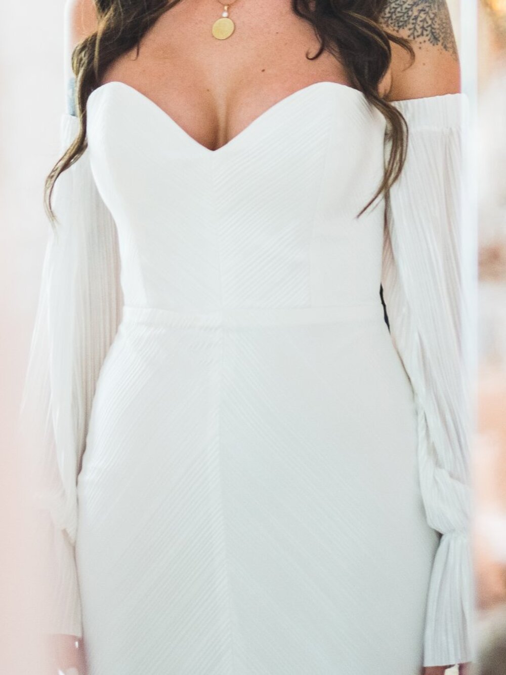 NEWHITE IM Wedding Dress & Detatchable Sleeves